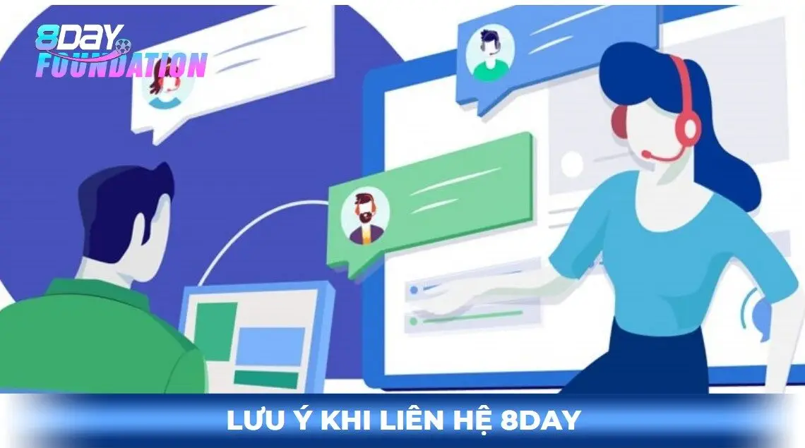 Lưu ý khi liên hệ 8day