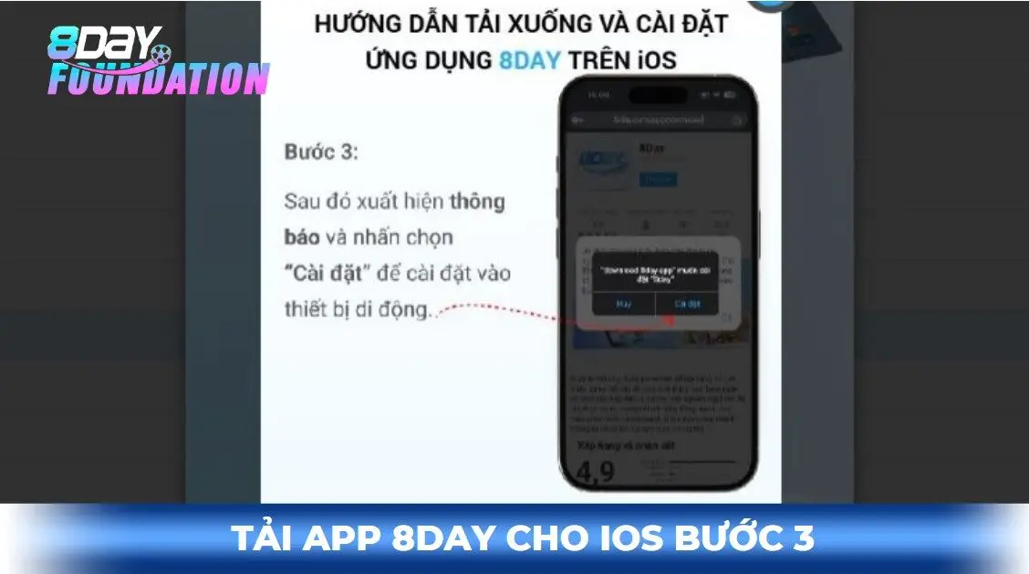 Tải app 8day cho ios bước 3